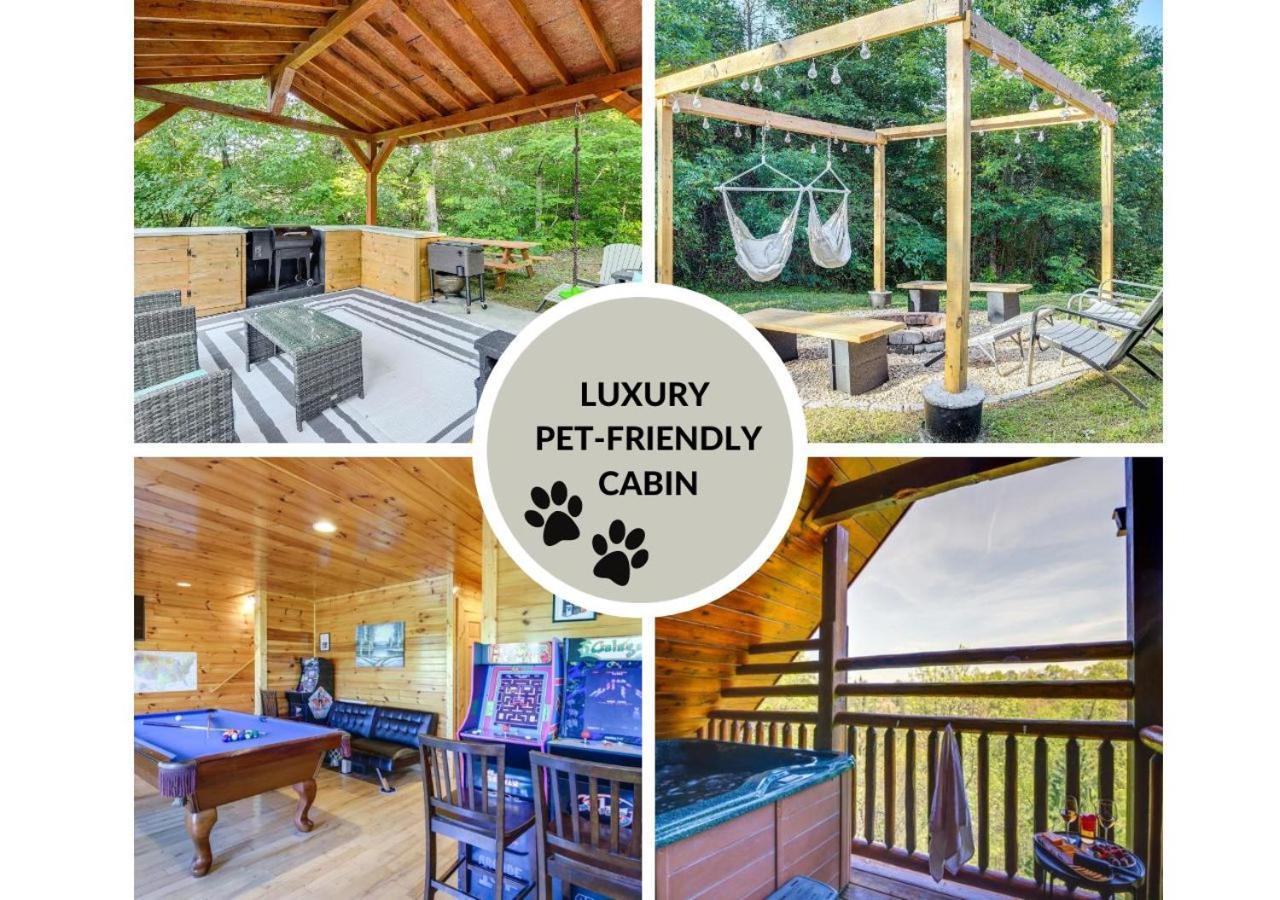 Fabulous Pet-Friendly, Family Cabin With Outdoor Kitchen, Hot Tub, Sauna, Fireplace, Theater Room, Arcade, Pool Table, And Fire Pit Within Minuties Of Dollywood Sevierville Eksteriør bilde